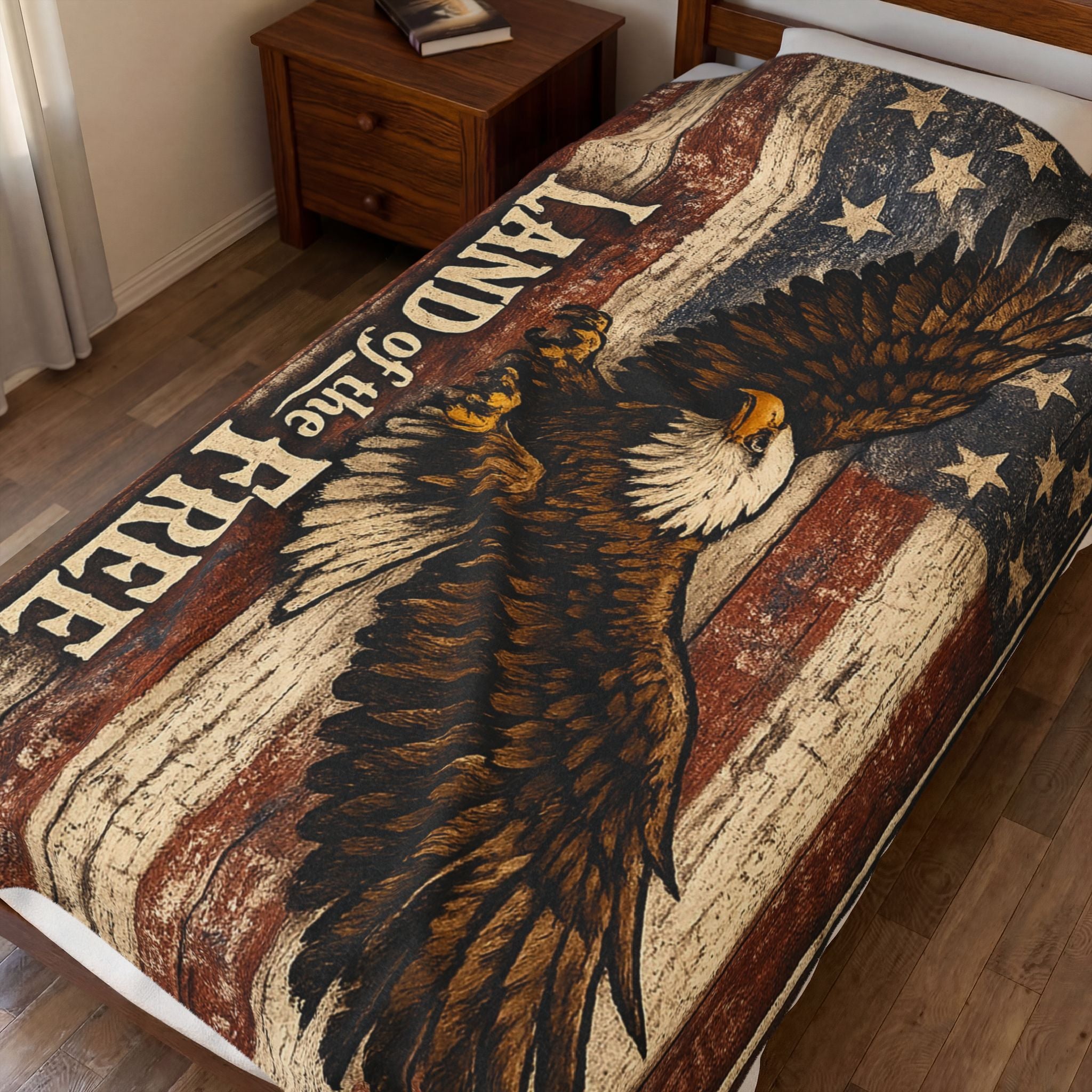 1776 Supply Co. | Land of the Free Velveteen Plush Blanket