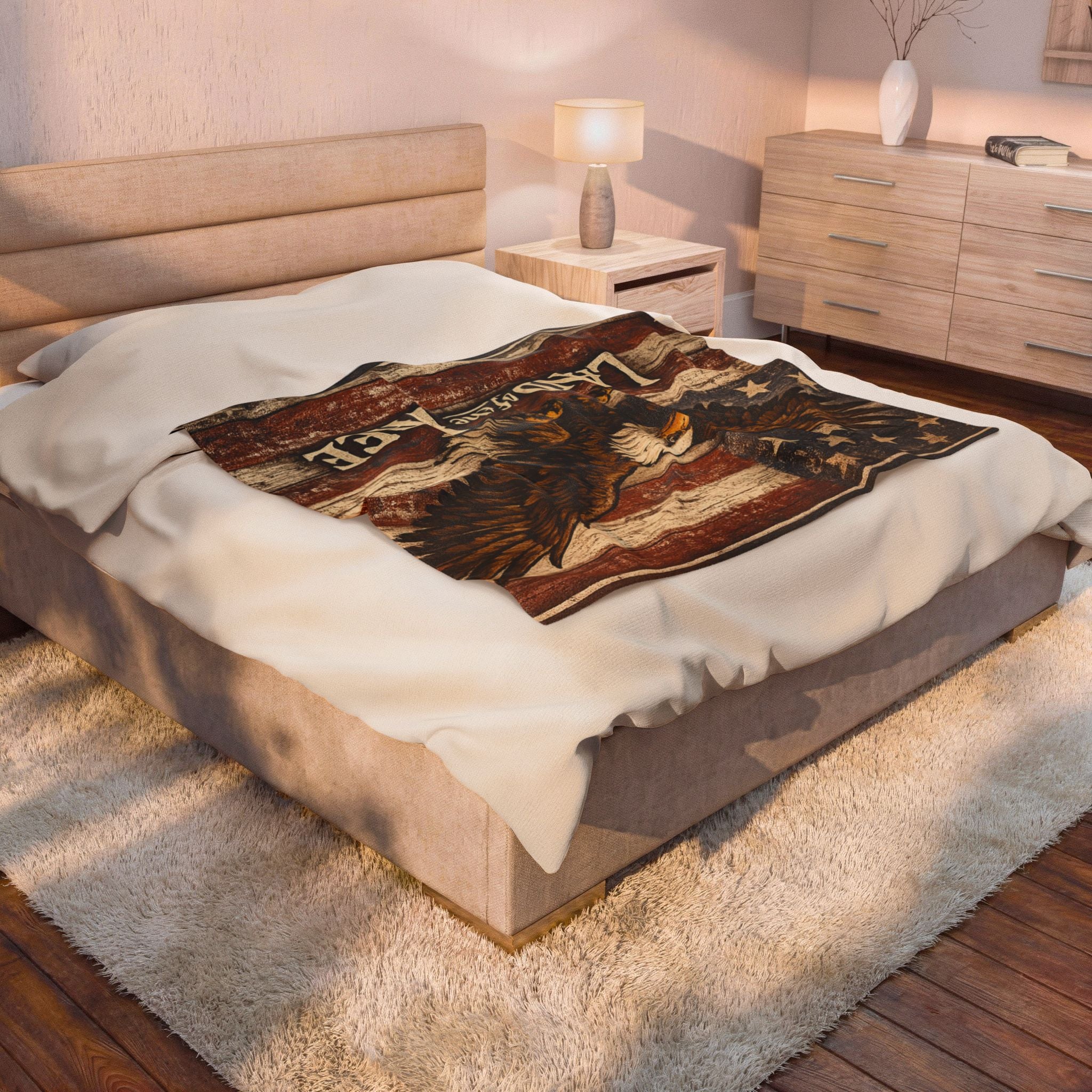 1776 Supply Co. | Land of the Free Velveteen Plush Blanket