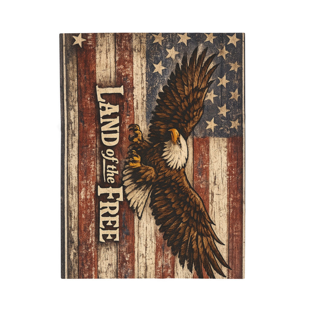 1776 Supply Co. | Land of the Free Velveteen Plush Blanket