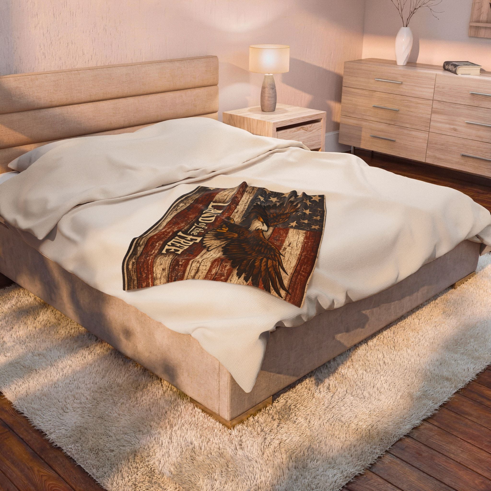 1776 Supply Co. | Land of the Free Velveteen Plush Blanket