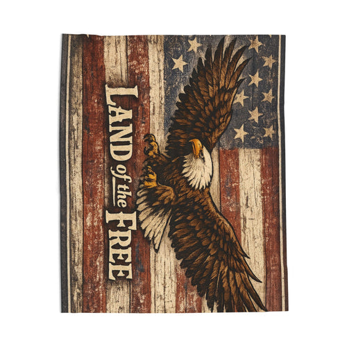 1776 Supply Co. | Land of the Free Velveteen Plush Blanket