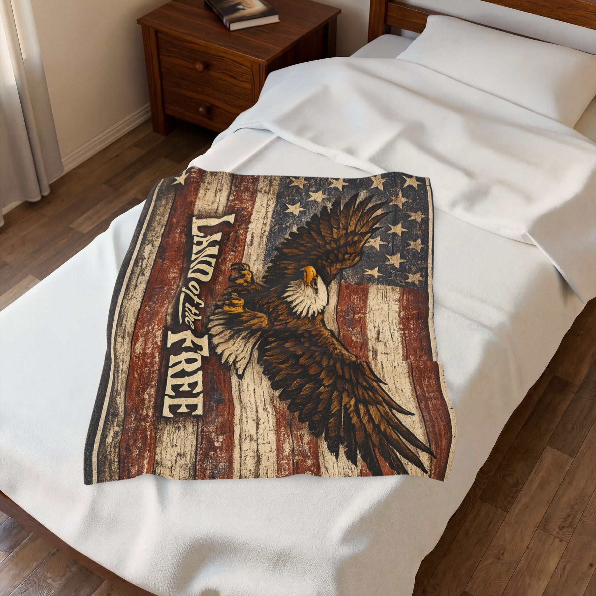 1776 Supply Co. | Land of the Free Velveteen Plush Blanket