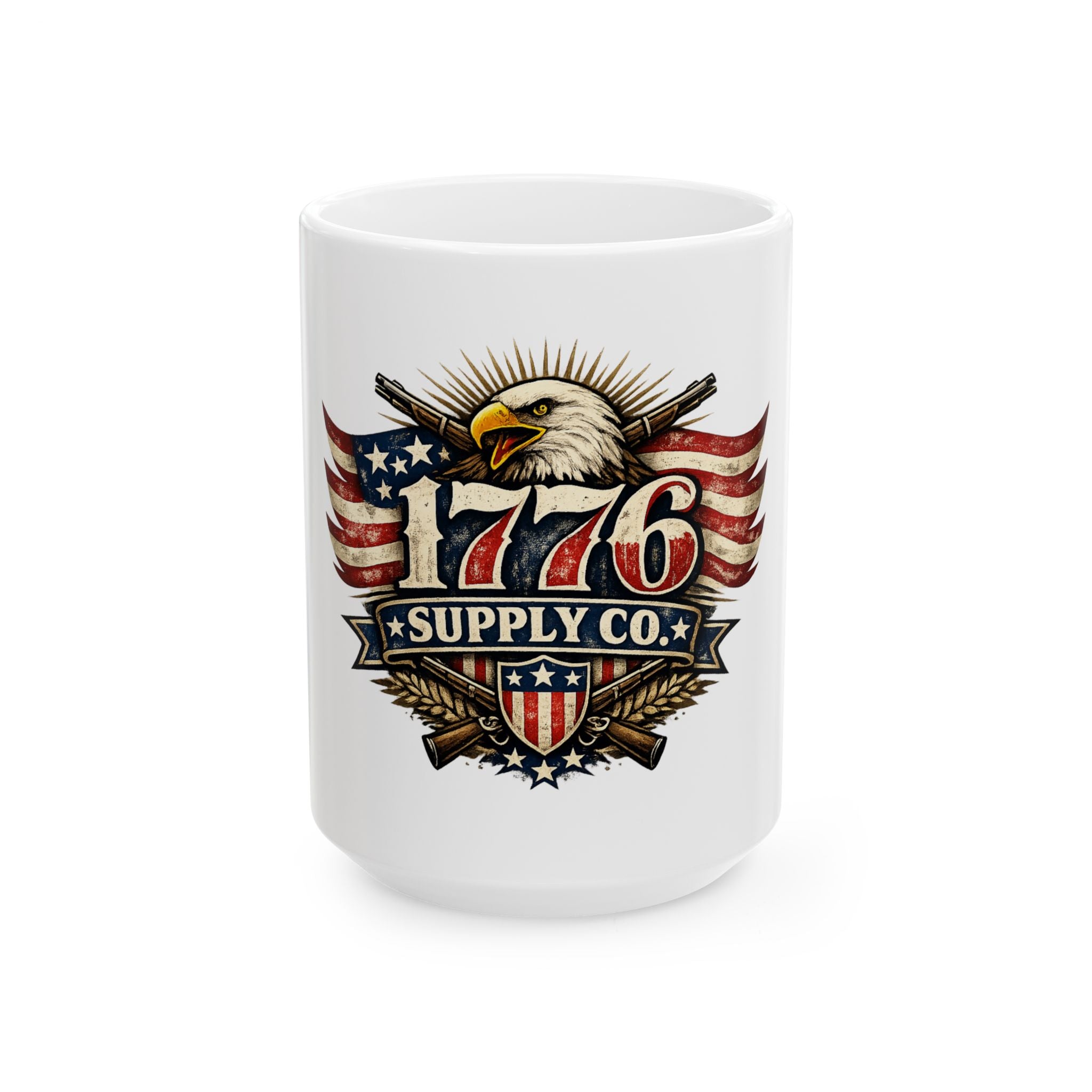 1776 Supply Co. Ceramic Mug, (11oz, 15oz)